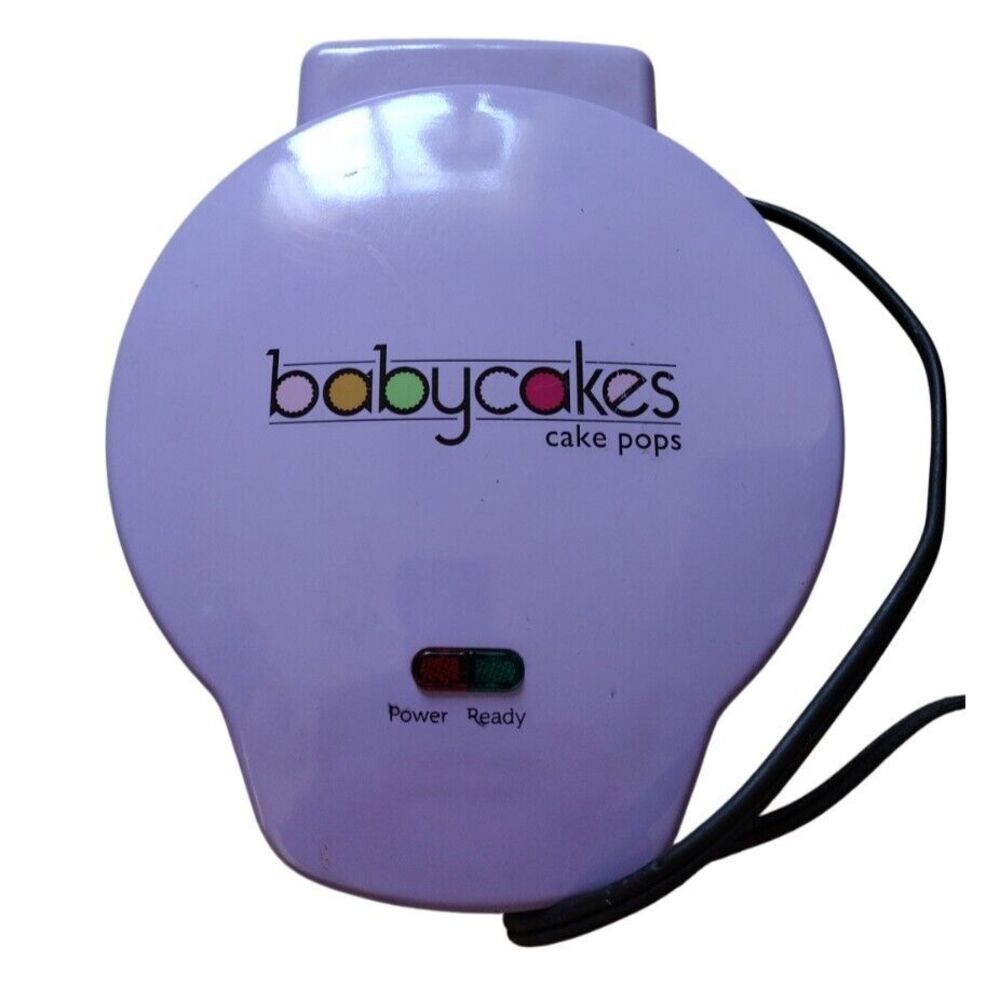 Babycakes Cake Pops Donut Hole Maker CP-12 Kids Nonstick Cooking Purple Baking‎